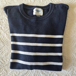 Cotton Navy and White Old Navy Sweater (21.5" PTP)